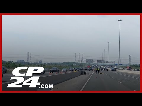 Fatal crash shuts down stretch of Highway 401 in Milton