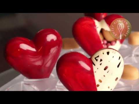 Broken Hearts, filled with caramel fudge hearts