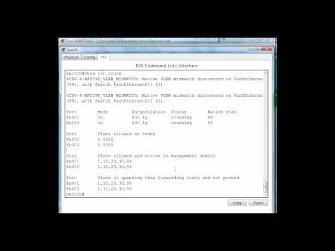 Configure Trunks using Packet Tracer - Cisco CCNA Part 3