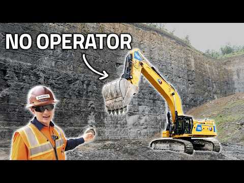 German Quarrying w/ Remote Control Machines!