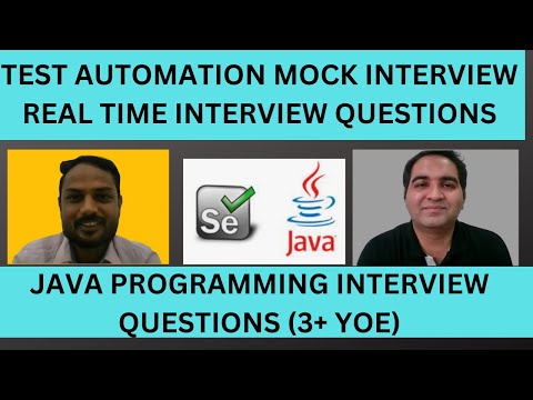Automation Testing Interview| Java Interview Questions For Selenium Testers