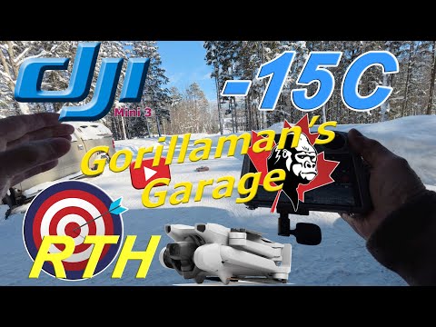 DJI Mini 3 at -15C Orbits the Lake and the RTH is Accurate. 😱😃👍