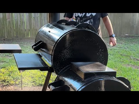 Cleaning, modifying and seasoning that brand new Old Country Brazos Offset Smoker!