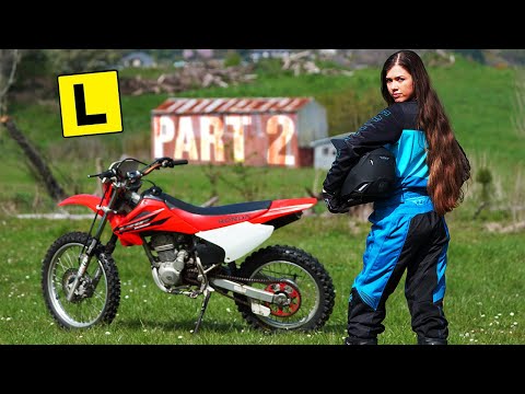 Teaching My Girlfriend How to  ̵C̵r̵a̵s̵h̵  𝗥𝗶𝗱𝗲 a Dirt Bike #2