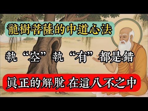 龍樹菩薩的中道心法：執空執有都是錯！真正的解脫，在這八不之中！#佛教 #佛家 #佛法 #佛學知識 #佛學智慧 #修心修行 #佛教文化 #禪悟人生 #傳統文化