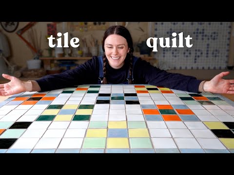 I made a quilt out of clay 🧵