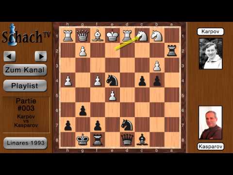 Kasparov vs Karpov - Linares 1993 [Partie #003]