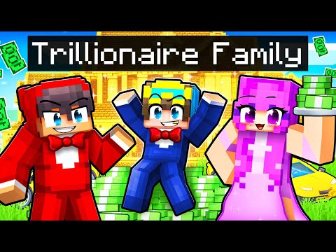 Adopted By A TRILLIONAIRE FAMILY In Minecraft!