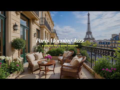 Paris Cafe Jazz ☕ Outdoor Coffee Shop Ambience with Relaxing Bossa Nova Jazz to Work, Study & Relax