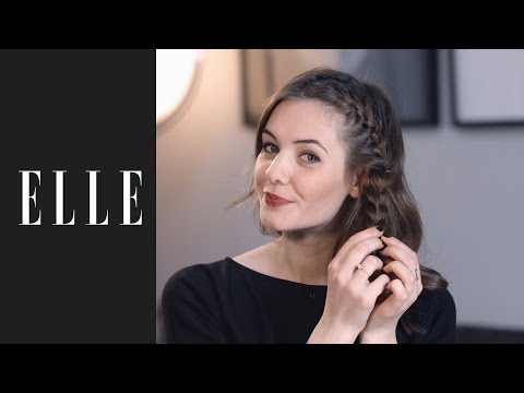 Comment faire une tresse collée┃ELLE Coiffure