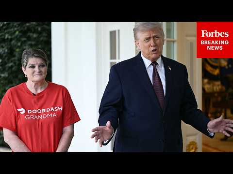 BREAKING: Trump Takes Questions About Iran War, Pope Feud As He Gets McDonald's From DoorDash