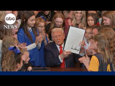 Trump signs executive order banning transgender athletes from women's sports