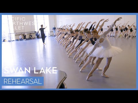 Swan Lake corps de ballet rehearsal | Pacific Northwest Ballet