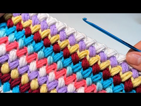 😱🔥 Just 1 ROW, and such BEAUTY😍! THE MOST BEAUTIFUL PUSSY PATTERN FROM YARN LEFTOVERS