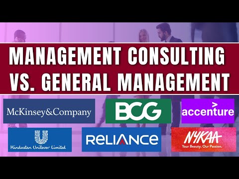 Management Consulting vs. General Management