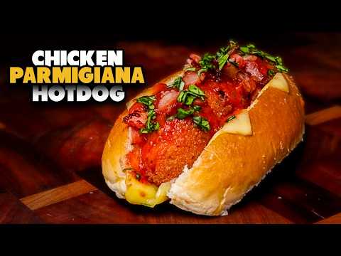 Chicken Parmigiana Hotdog by Schueys BBQ
