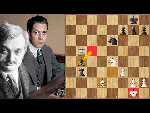 Stop Trying to Hit Me and Hit Me! | Capablanca vs Lasker | St. Petersburg (1914)