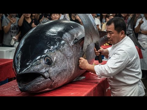 Million Dollar Meal Prep! 462KG monster bluefin Tuna cut in a flash!