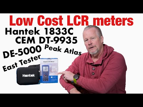 Low Cost LCR meter Shoot Out - Hantek 1833C, CEM, DER DE-5000, East Tester ET-433, Peak Atlas LCR45