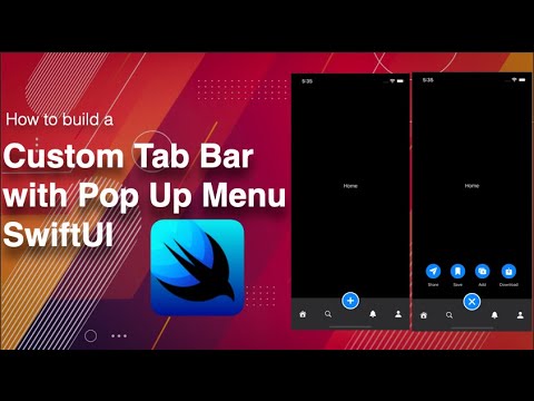 Full Custom Tab Bar With Pop Up Menu || SwiftUI 3.0 || iOS 15