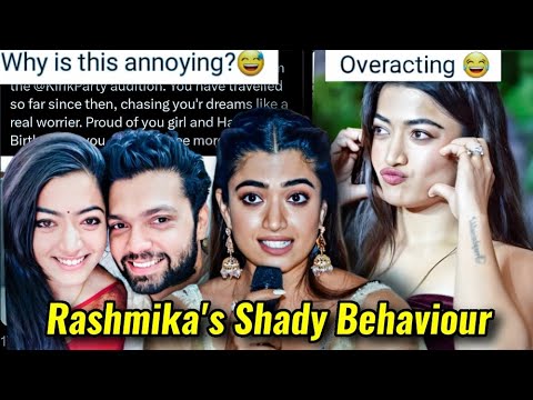 RASHMIKA MANDANNA BEING WEIRD: OVERACTING & FAKE SWEETNESS