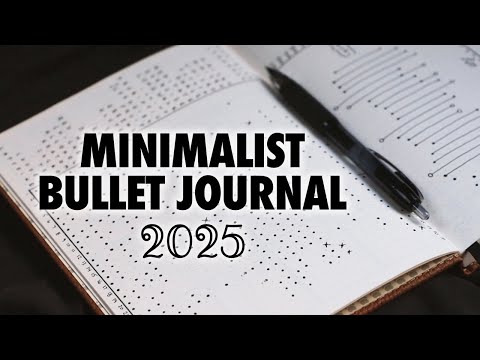 EASY Minimalist BULLET JOURNAL Set Up 2025 | HOW TO START