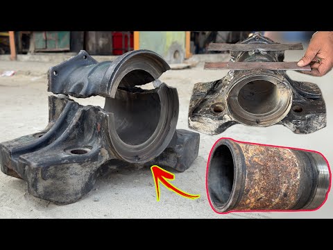 Convincing Process // How Mightily Repaired Sovereign Mechanic A Broken Truck Trunnion Saddle Seat