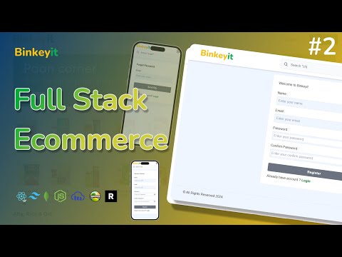 #2 Full Stack Blinkit Clone MERN App | Login , Register, Forgot Password, Edit user details  UI