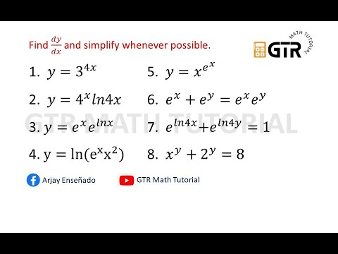 Differentiation of Exponential Functions