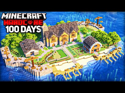 I Survived 100 Days in an ISLAND ONLY World in Minecraft Hardcore