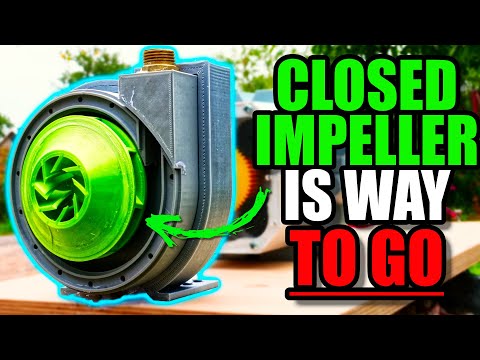 INSANE Performance From This 3D Printed Centrifugal Water Pump - CLOSED IMPELLER