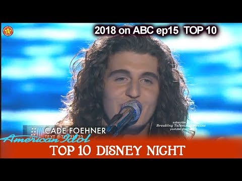 Cade Foehner sings “Kiss the Girl” Katy is JEALOUS Disney Night American Idol 2018 Top 10