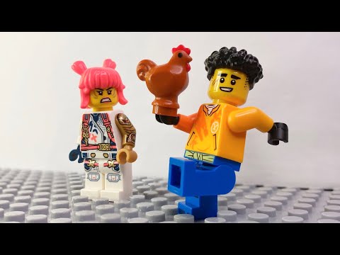 Arin and Sora vs Master Chicken PART1 - LEGO Ninjago Dragons Rising