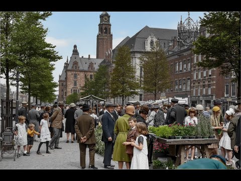 Stunning restored & colorized photos of old Rotterdam before WW-II brought to life (1880 to 1940)