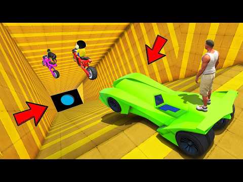 SHINCHAN AND FRANKLIN WENT INTO THE TILTED GIANT TUNNEL FOR PARKOUR CHALLENGE GTA 5