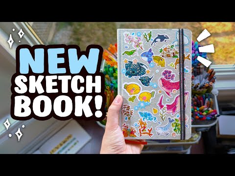 FInally, a NEW Sketchbook! // Decorating the Cover