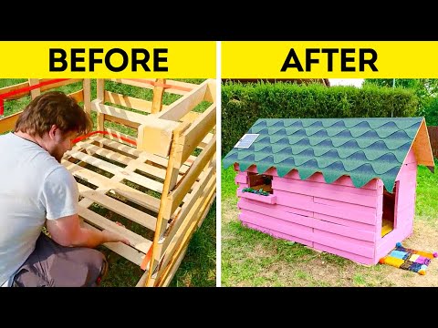 Build Your DREAM Backyard House with WOODEN PALLETS!