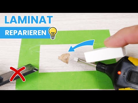Macke im Laminat reparieren wie ein Bodenleger