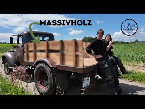 Eiche Bordwand - Antik Beschläge - Chevytruck 1940