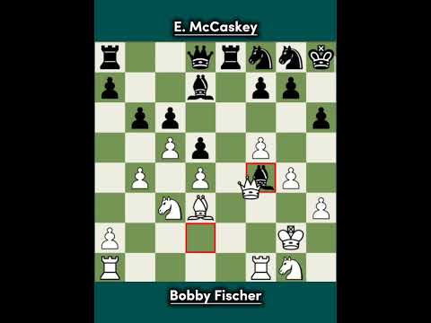 Bobby Fischer vs E. McCaskey ◉ Davis Sim 1964 | Clean Attacking Win by Fischer