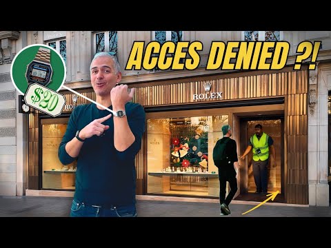 KICKED OUT of Rolex for wearing a $20 Casio 😲??