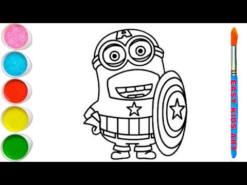 Learn to Draw & Paint MINIONS! Fun Coloring for Kids & Toddlers