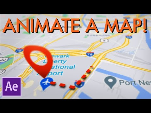 How to Animate a Map In After Effects!