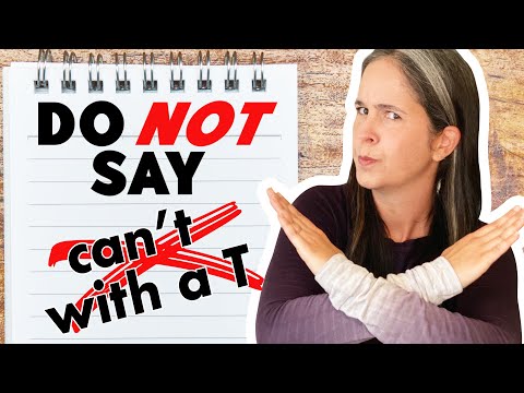 Do NOT Say CAN’T with a T! ⎢BETTER PRONUNCIATION