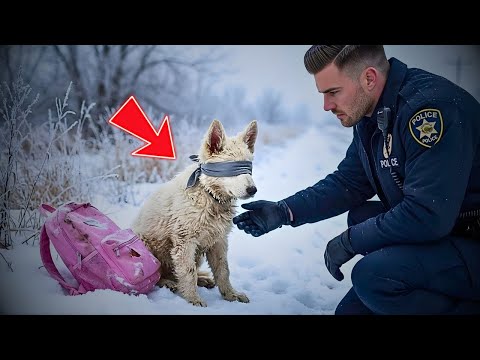 Officer Found an Abandoned Blindfolded Puppy With a Pink Backpack — What Was Inside Shattered Him