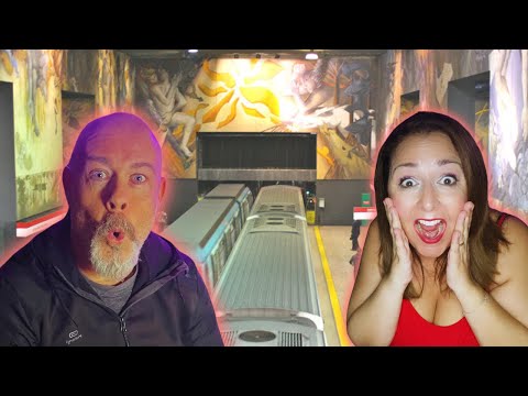😲 ¡Españoles Sorprendidos por el Metro de Santiago! 🚇✨ ¡Uno de los más BONITOS del MUNDO! 🌎😮