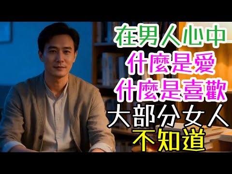 在男人心中，什麼是愛，什麼是喜歡？大部分女人不知道！#喜歡 #愛 #男人 #女人 #區別 #分辨 #感官刺激 #情緒刺激 #短暫 #享受感覺 #不承擔 #不承諾 #煙火 #投射 #感覺 #陪伴選項 #