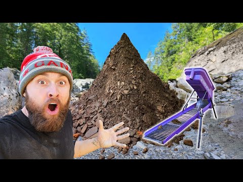 Highbanking A HUGE PILE of GOLD DIRT!