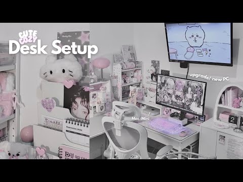 a cozy Desk Setup | upgrade with new PC! Mac mini M2, 4K monitor, KiBOOM Phantom 81 V3 keyboard 🖥
