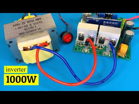 how to make solar inverter 12V to 220V , sine wave , 4 mosfet , IRFz 44n